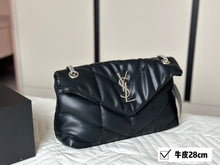 Load image into Gallery viewer, YSK356 PUFFER SMALL in Nappa Leather / 11x7.5x4.3inch