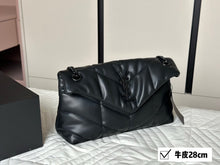 Load image into Gallery viewer, YSK356 PUFFER SMALL in Nappa Leather / 11x7.5x4.3inch