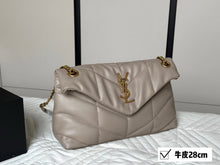 Load image into Gallery viewer, YSK356 PUFFER SMALL in Nappa Leather / 11x7.5x4.3inch