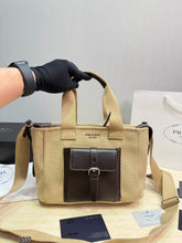 Load image into Gallery viewer, PD388 Prada Route Canvas & Leather Tote / 30 x 20 cm