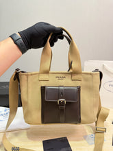 Load image into Gallery viewer, PD388 Prada Route Canvas & Leather Tote / 30 x 20 cm