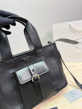 Load image into Gallery viewer, PD389 Prada Route Canvas & Leather Tote / 30 x 20 cm