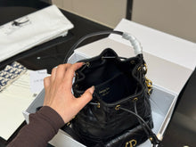 Load image into Gallery viewer, DR564 Small Dior Caro Bucket Bag /8x9.5x3.5nches