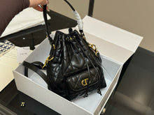 Load image into Gallery viewer, DR564 Small Dior Caro Bucket Bag /8x9.5x3.5nches