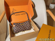 Load image into Gallery viewer, LB1446 Louis Vuitton Liv Pochette / Damier Ebène Canvas / 24 x 13 x 3 cm