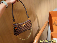 Load image into Gallery viewer, LB1446 Louis Vuitton Liv Pochette / Damier Ebène Canvas / 24 x 13 x 3 cm