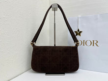 Load image into Gallery viewer, DR689 Dior CD Quilted Suede Underarm Bag Large / 30.5 × 16.5 × 8 cm