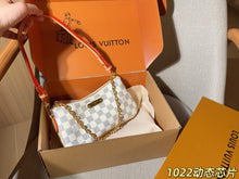 Load image into Gallery viewer, LB1447 Louis Vuitton Liv Pochette / Damier Ebène Canvas / 24 x 13 x 3 cm