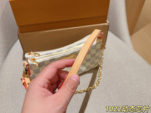 Load image into Gallery viewer, LB1447 Louis Vuitton Liv Pochette / Damier Ebène Canvas / 24 x 13 x 3 cm