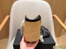 Load image into Gallery viewer, CC1391 Chanel Raffia Tote Bag / 18 x 19 x 12 cm