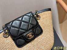 Load image into Gallery viewer, CC1391 Chanel Raffia Tote Bag / 18 x 19 x 12 cm