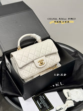 Load image into Gallery viewer, CC1114 Mini Flap Bag with Top Handle / 4.7 × 7.8 × 2.3 in