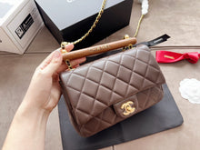 Load image into Gallery viewer, CC796 Small Flap Handbag with Top Handle / 7.8x2.3x5.5inch