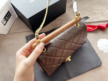 Load image into Gallery viewer, CC796 Small Flap Handbag with Top Handle / 7.8x2.3x5.5inch