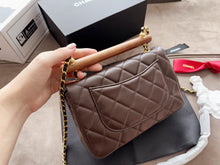 Load image into Gallery viewer, CC796 Small Flap Handbag with Top Handle / 7.8x2.3x5.5inch
