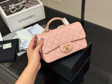 Load image into Gallery viewer, CC1192 Mini Flap Bag with Top Handle / 4.7 x 7.7 x 2.6in