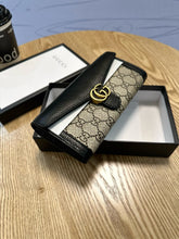 Load image into Gallery viewer, GC612 GG Marmont Leather Continental Wallet / 7.5"W x 4"H x 1.5"D
