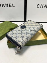 Load image into Gallery viewer, GC615 Ophidia GG Zip Around Wallet / 7.5"W x 4.5"H x 1"D