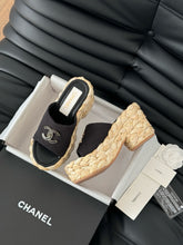 Load image into Gallery viewer, SE1593 Chanel Wedge Sandals / Size5-11