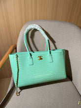Load image into Gallery viewer, CC1402 Chanel 26S Crocodile-Embossed Tote Bag / 38 x 24 x 13 cm