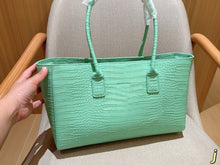 Load image into Gallery viewer, CC1402 Chanel 26S Crocodile-Embossed Tote Bag / 38 x 24 x 13 cm