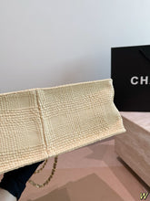 Load image into Gallery viewer, CC1404 Chanel Woven Tote Bag / Large 40cm / Raffia & Leather