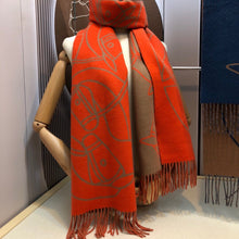 Load image into Gallery viewer, CLTH354 H Casaque Entrelacs Equestres Scarf / 40x195cm