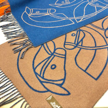 Load image into Gallery viewer, CLTH354 H Casaque Entrelacs Equestres Scarf / 40x195cm