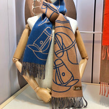 Load image into Gallery viewer, CLTH354 H Casaque Entrelacs Equestres Scarf / 40x195cm