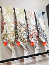 Load image into Gallery viewer, CLTH396 Dior 4 Saisons Printemps Soleil 90 Square Scarf / 35.5 x 35.5 inches