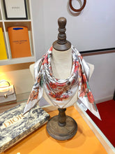 Load image into Gallery viewer, CLTH396 Dior 4 Saisons Printemps Soleil 90 Square Scarf / 35.5 x 35.5 inches