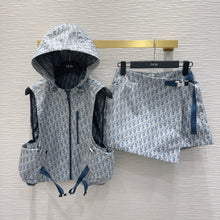 Load image into Gallery viewer, CLTH459 Dioriviera Hooded Vest & Skort