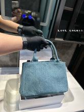 Load image into Gallery viewer, PD352 Large Linen Blend Handbag / 11.4x7.8x4.7inch