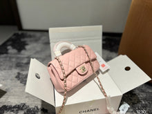 Load image into Gallery viewer, CC1017 Mini Flap Bag with Top Handle / 4.7 × 7.8 × 2.3 in