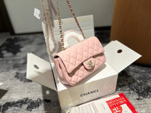 Load image into Gallery viewer, CC1017 Mini Flap Bag with Top Handle / 4.7 × 7.8 × 2.3 in