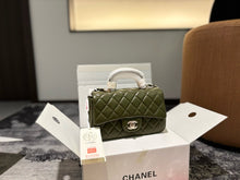 Load image into Gallery viewer, CC1017 Mini Flap Bag with Top Handle / 4.7 × 7.8 × 2.3 in