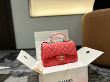 Load image into Gallery viewer, CC1017 Mini Flap Bag with Top Handle / 4.7 × 7.8 × 2.3 in