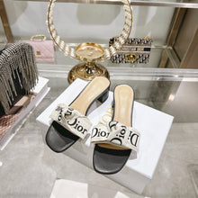 Load image into Gallery viewer, SE1747 Dior J'Adior Dentelle Bow High Heel Sandals / 4cm Heel / Size 5-11