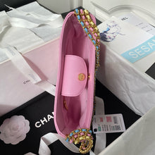 Load image into Gallery viewer, CC869 Small/Medium Hobo Bag / Pink/Yellow/Blue/Black/White