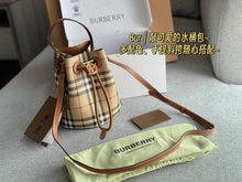 Load image into Gallery viewer, BUR123 Mini TB Bucket Bag / 6.5 x 4.3 x 7.3in