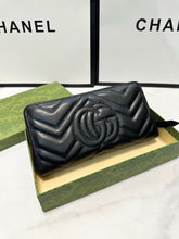 Load image into Gallery viewer, GC619 GG Marmont Zip Around Wallet / 7.4"W x 4"H x .7"D