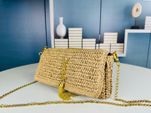 Load image into Gallery viewer, YSK358 Kate 99 Tassel in Raffia / 10.2 x 5.3 x 1.7 INCHES