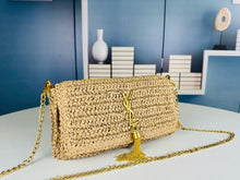 Load image into Gallery viewer, YSK358 Kate 99 Tassel in Raffia / 10.2 x 5.3 x 1.7 INCHES