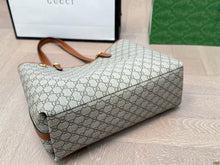 Load image into Gallery viewer, GC711 GG Emblem Large Tote Bag / 14.1x10.2x5.9inch