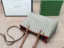 Load image into Gallery viewer, GC711 GG Emblem Large Tote Bag / 14.1x10.2x5.9inch