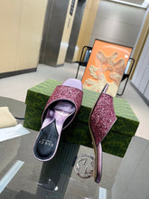 Load image into Gallery viewer, SE1324 Women's Interlocking G Heel Sandal / Size5-10