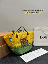 Load image into Gallery viewer, LWE032 Anagram Basket Bag / 11x9.5x6.5inch