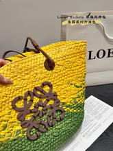 Load image into Gallery viewer, LWE032 Anagram Basket Bag / 11x9.5x6.5inch