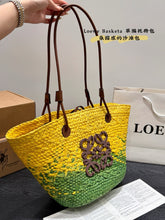 Load image into Gallery viewer, LWE032 Anagram Basket Bag / 11x9.5x6.5inch