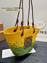 Load image into Gallery viewer, LWE032 Anagram Basket Bag / 11x9.5x6.5inch